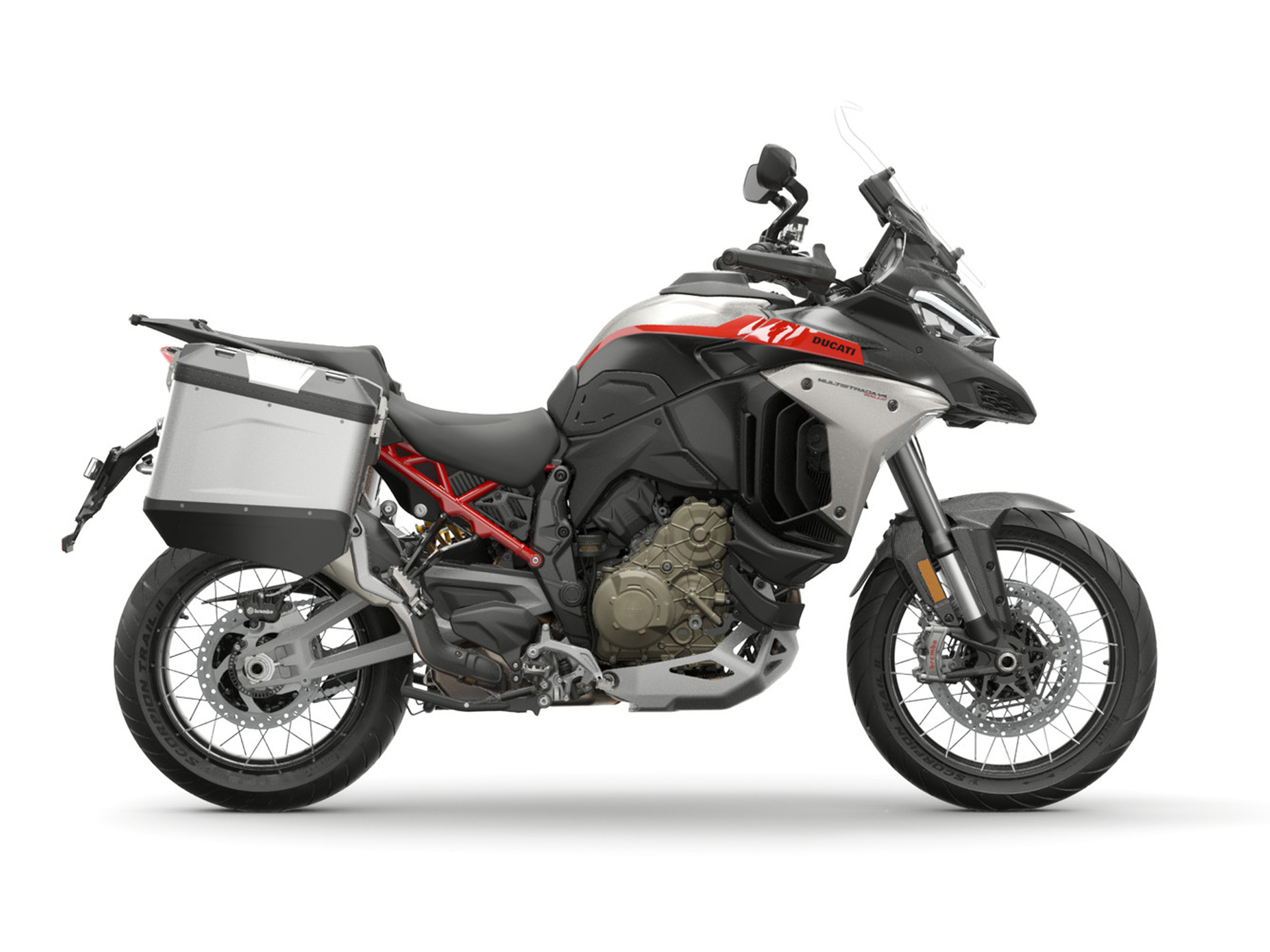2025 Ducati Multistrada V4 Rally Full Adventure in Brushed Aluminium and Matt Black